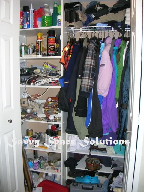 New Westminster Mudroom Utility Closet Clutter